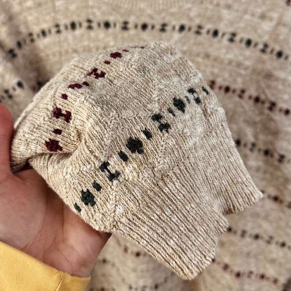 Vintage Cotton mix Grandpa Sweater - Crewneck - Oversized XL - Picture 4 of 7